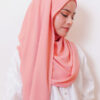 LIANA BASIC PLAIN SHAWL [YOUTHFUL CORAL]