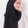 LIANA BASIC PLAIN SHAWL [BLACK]
