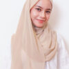 LIANA BASIC PLAIN SHAWL [PASTEL BROWN]