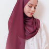LIANA BASIC PLAIN SHAWL [MAROON]