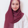 LIANA BASIC PLAIN SHAWL [MAROON]