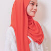 LIANA BASIC PLAIN SHAWL [RED ORANGE]
