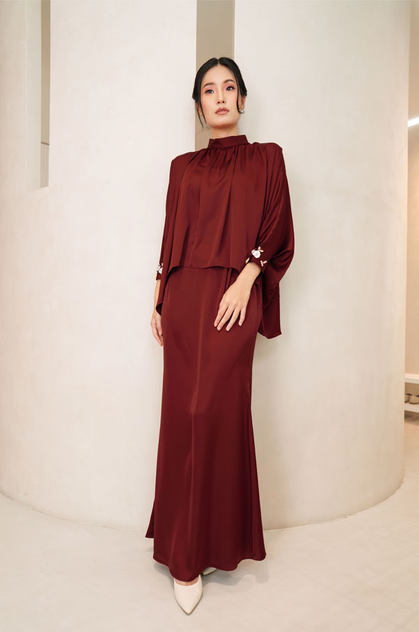 ALYSSA KURUNG MODERN (MAROONRED)
