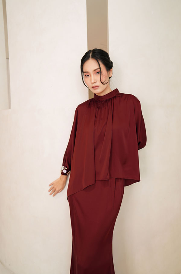 01816 ALYSSA KURUNG MODERN (MAROONRED)