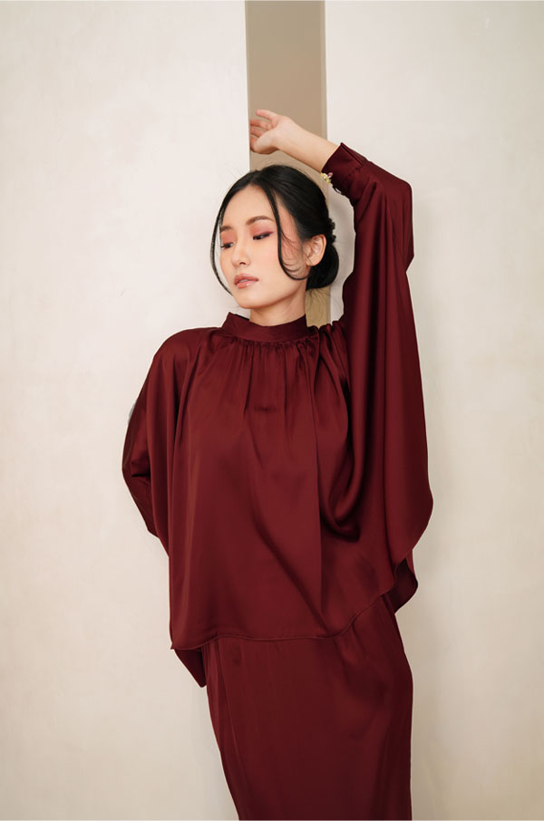 01848 ALYSSA KURUNG MODERN (MAROONRED)