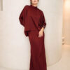 01849 ALYSSA KURUNG MODERN (MAROONRED)