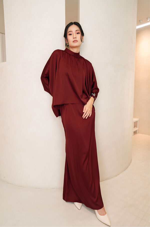 01849 ALYSSA KURUNG MODERN (MAROONRED)