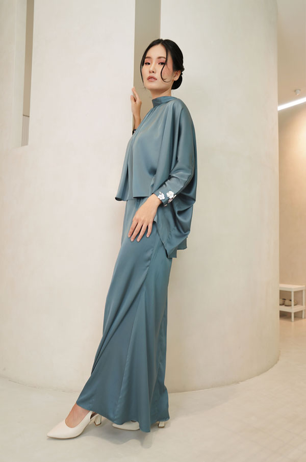 ALYSSA KURUNG MODERN (DUSTY TEAL)