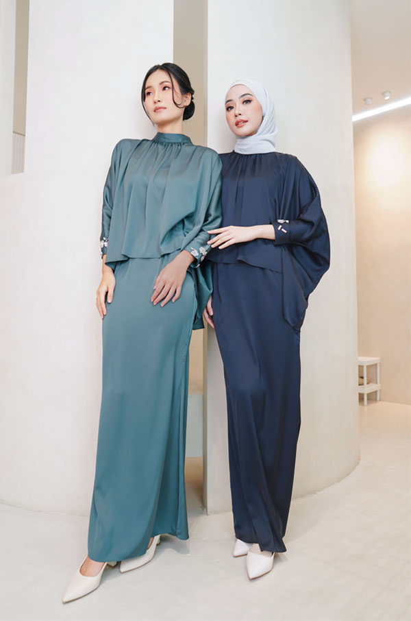 ALYSSA KURUNG MODERN (NAVY BLUE)