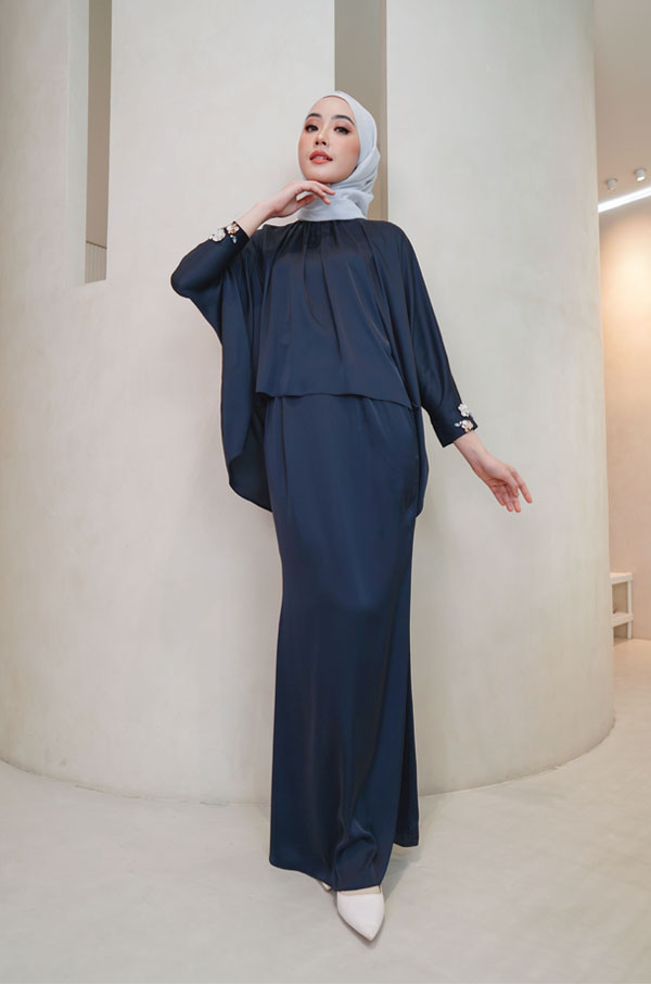ALYSSA KURUNG MODERN (NAVY BLUE)