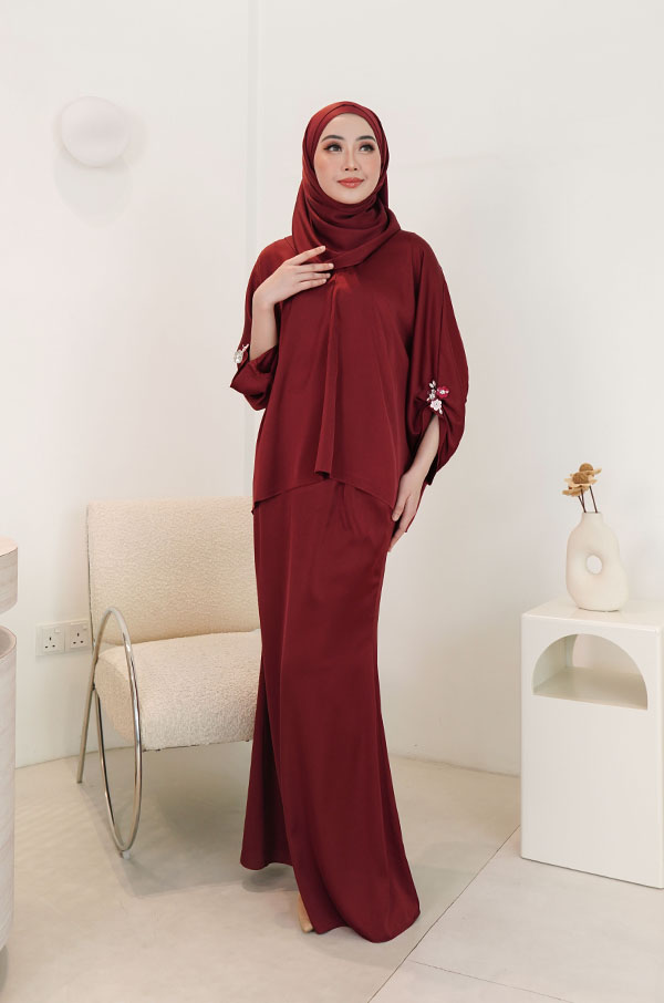 0938 NATALIE KURUNG MODERN (MAROONRED)