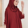 LARNEY PLAIN SHAWL (MAROONRED)