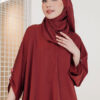 LARNEY PLAIN SHAWL (MAROONRED)