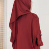 LARNEY PLAIN SHAWL (MAROONRED)