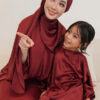 5154 LITTE NATALIE KIDS SET (MAROONRED)