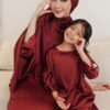 5159 LITTE NATALIE KIDS SET (MAROONRED)