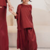 5219 LITTE NATALIE KIDS SET (MAROONRED)