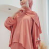 LARNEY PLAIN SHAWL (CORAL ORANGE)