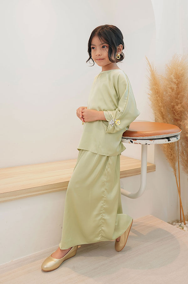 5803 LITTE NATALIE KIDS SET (HONEYDEW MELON)