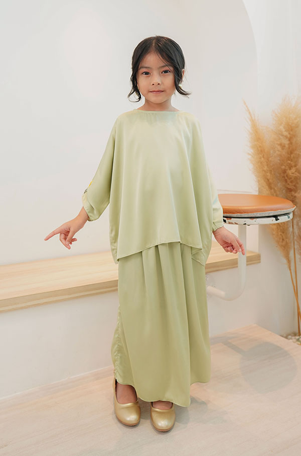 LITTE NATALIE KIDS SET (HONEYDEW MELON)