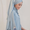 LARNEY PLAIN SHAWL (DELICATE BLUE)