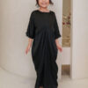 4074 LITTLE ADELYNN LONG CAFTAN SET- MIDNIGHT BLACK