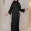 4153 ADELYNN LONG CAFTAN SET- MIDNIGHT BLACK