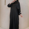 4159 ADELYNN LONG CAFTAN SET- MIDNIGHT BLACK