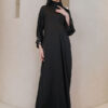 4181 ADELYNN LONG CAFTAN SET- MIDNIGHT BLACK