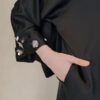 4185 (details) ADELYNN LONG CAFTAN SET- MIDNIGHT BLACK
