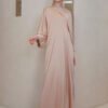 4384 ADELYNN LONG CAFTAN SET- NUDE BROWN