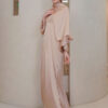 4385 ADELYNN LONG CAFTAN SET- NUDE BROWN