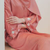 ADELYNN LONG CAFTAN SET- CORAL ORANGE
