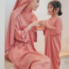ADELYNN LONG CAFTAN SET- CORAL ORANGE