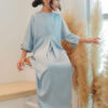 5862 LITTLE ADELYNN LONG CAFTAN SET- DELICATED BLUE
