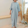 5889 LITTLE ADELYNN LONG CAFTAN SET- DELICATED BLUE
