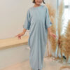5897 LITTLE ADELYNN LONG CAFTAN SET- DELICATED BLUE