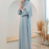 5966 ADELYNN LONG CAFTAN SET- DELICATE BLUE