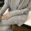 gre3 AIRE SKIRT SET - SILVER GREY