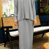 grey4 AIRE SKIRT SET - SILVER GREY