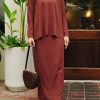 tera1 AIRE SKIRT SET - TERRACOTTA RED