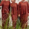 tera3 AIRE SKIRT SET - TERRACOTTA RED