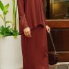 tera4 AIRE SKIRT SET - TERRACOTTA RED