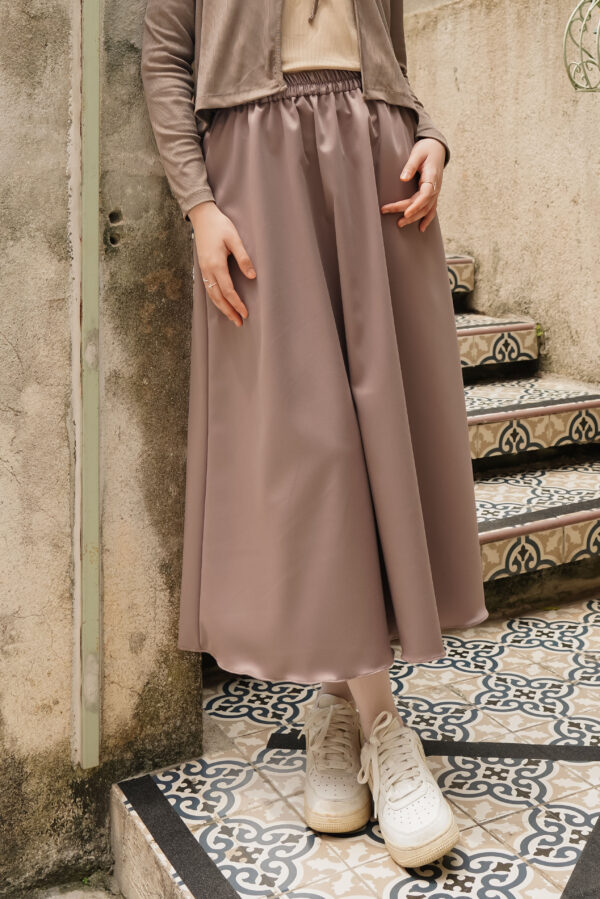 brown skirt SAORI SET - TAUPE