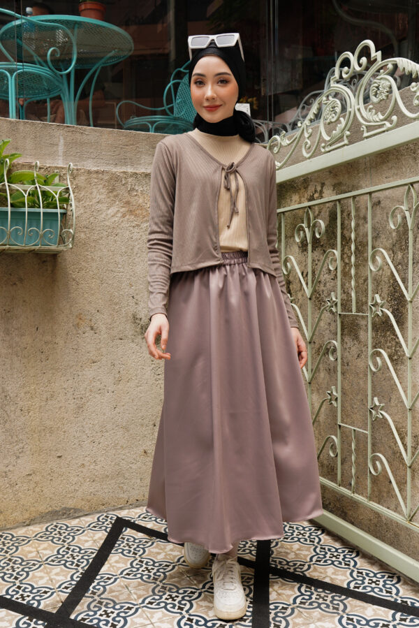 SAORI SKIRT - TAUPE