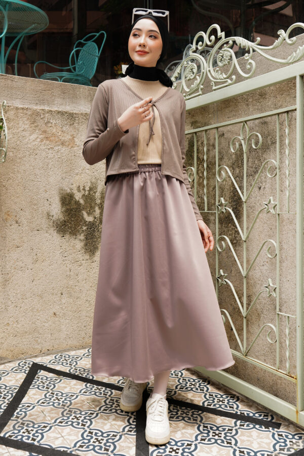 SAORI SKIRT - TAUPE