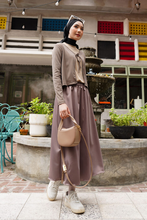 SAORI TOP T-SHIRT - TAUPE