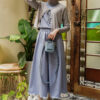 SAORI RIBBON CARDIGAN - SILVER GREY