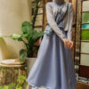 SAORI SKIRT - PIGEON BLUE