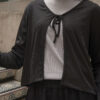 SAORI RIBBON CARDIGAN - BLACKY